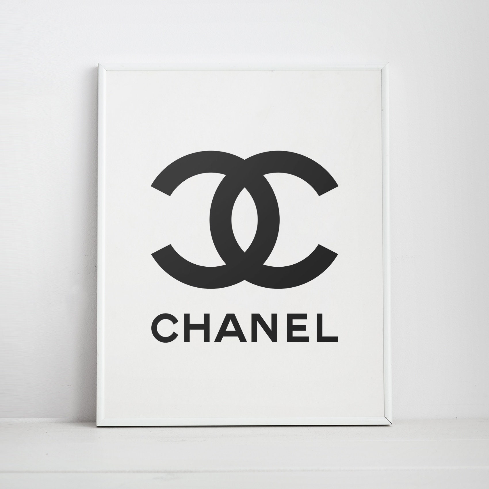 Chanel Logo Chanel Art Print Fashion Wall Decor Chanel | Etsy