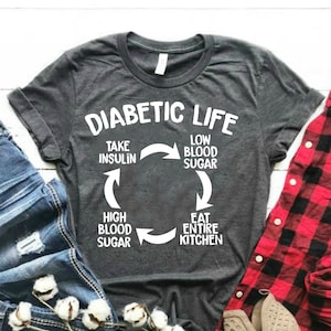 Funny Type 1 Diabetes Shirt - Diabetes Shirt For Women - Diabetic Life Shirt For Diabetes Awareness - T1D Shirt & Insulin Shirt For Women