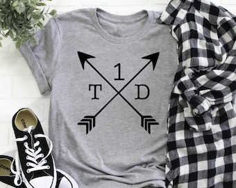 Tipo 1 Diabetes Camisa para Hombres y Mujeres - Tipo 1 Tipo 1 Diabetes Camiseta Deconciencia - Camiseta T1D - Camisa Diabética - Regalo para Diabéticos Tipo Uno