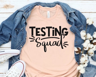 Testing Shirt For Teachers - State Testing Shirt & Staar Testing Shirt For Teachers - Testing Squad Grade Level Shirt - State Test Day Shirt