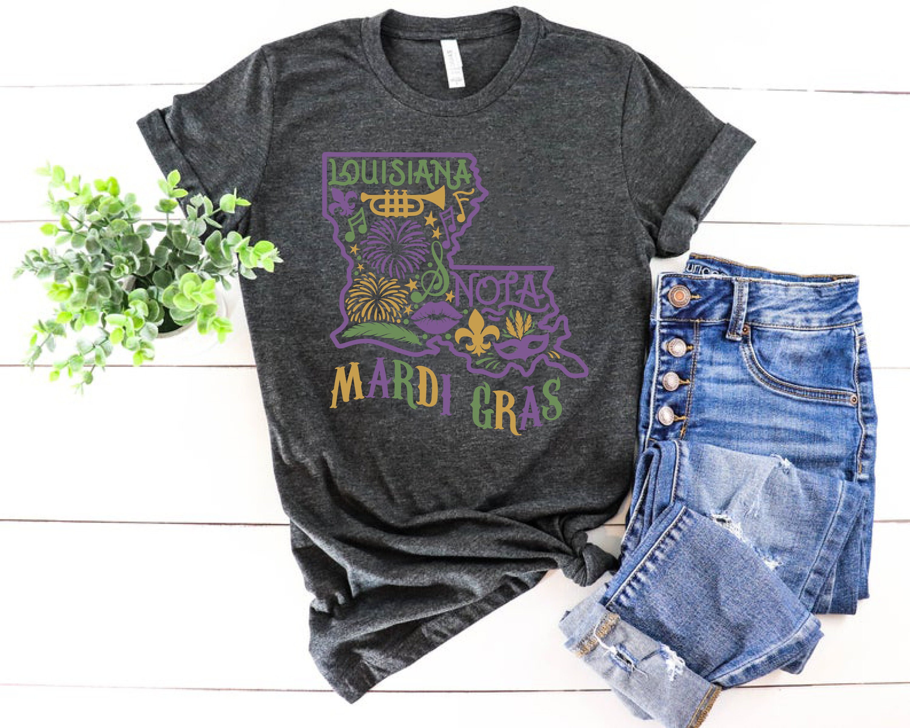 Mardi Gras Shirt for Women Louisiana Mardi Gras Shirt NOLA Etsy UK