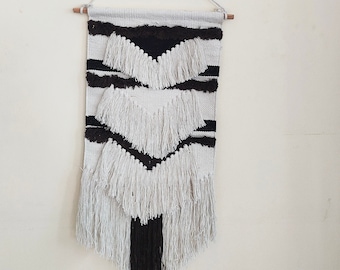 YogaKargha Handwoven Wall Rug, Tapestry, Wall Hanging, Woven Wall Art Home Decor - Made with Upcycled Yarn - City of Kings Lima