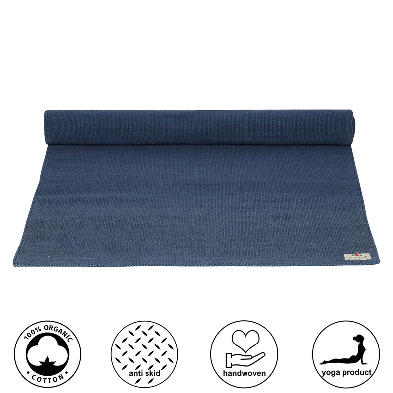 Organic Natural Cotton Mat for Yoga Pilates Fitness and Etsy