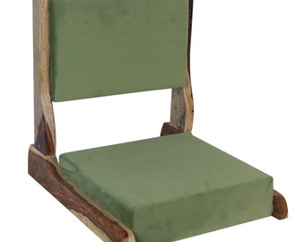 YogaKargha Wooden Meditation Chair - Color Options Available