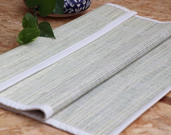 Handwoven Darbha Grass Meditation Mat: Eco-Friendly Vedic Yoga Mat