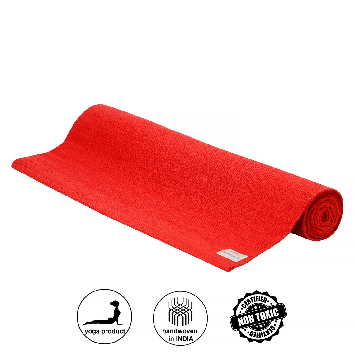 Organic Natural Cotton Mat for Yoga Pilates Fitness and Etsy