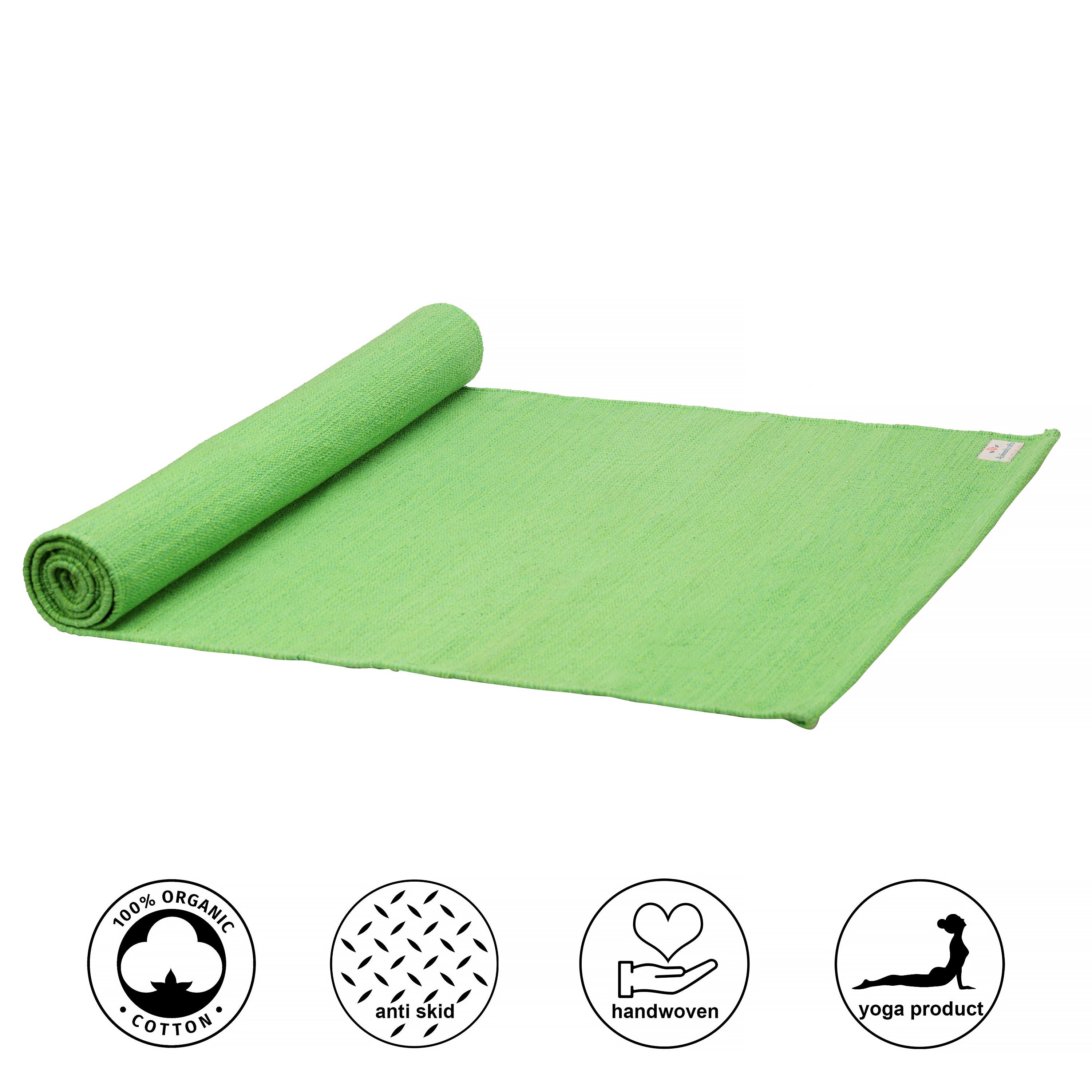 Organic Natural Cotton Mat for Yoga Pilates Fitness and Etsy UK