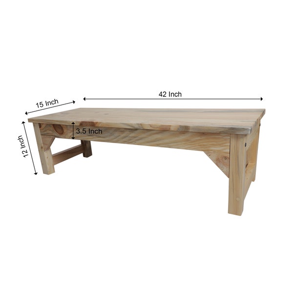 YogaKargha Setubandha Bench for Iyenger Form of Yoga/ Push Ups, Restorative Poses