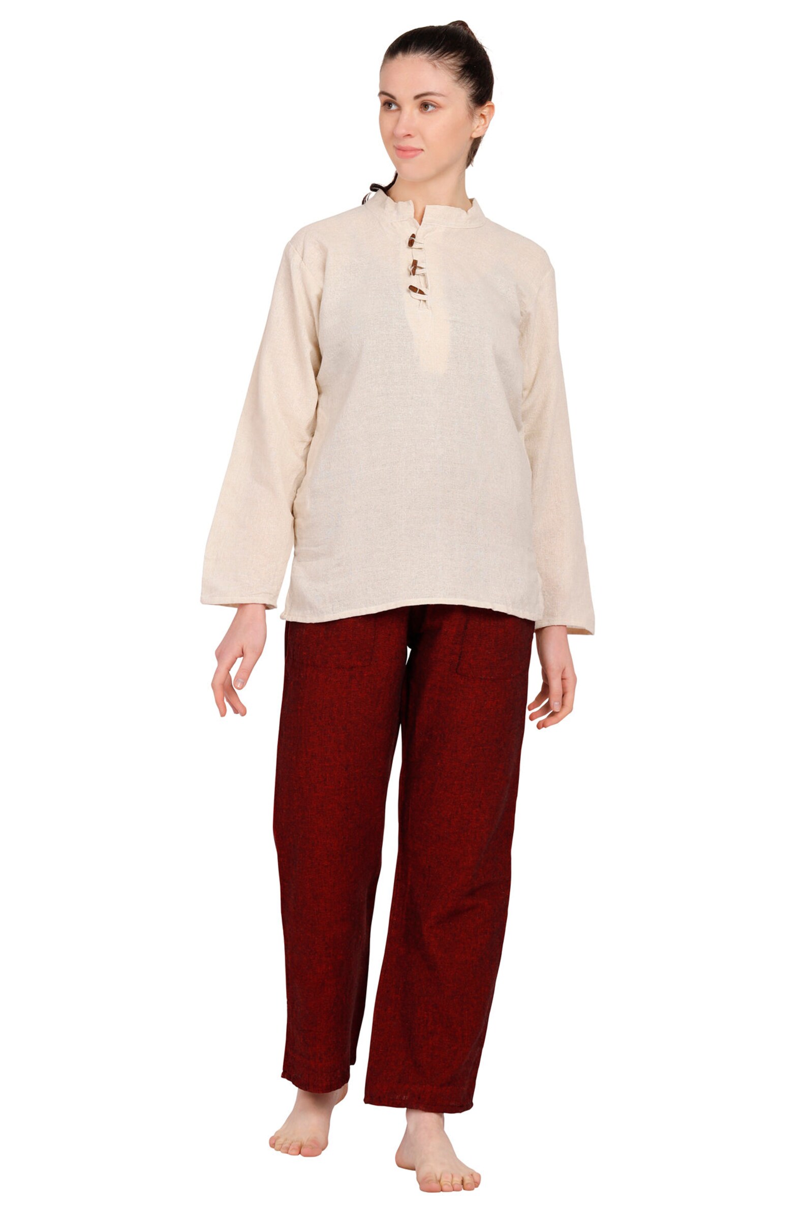 Yoga Kurta/Top Wear Khadi Cotton Meditation Kurta Cotton Etsy