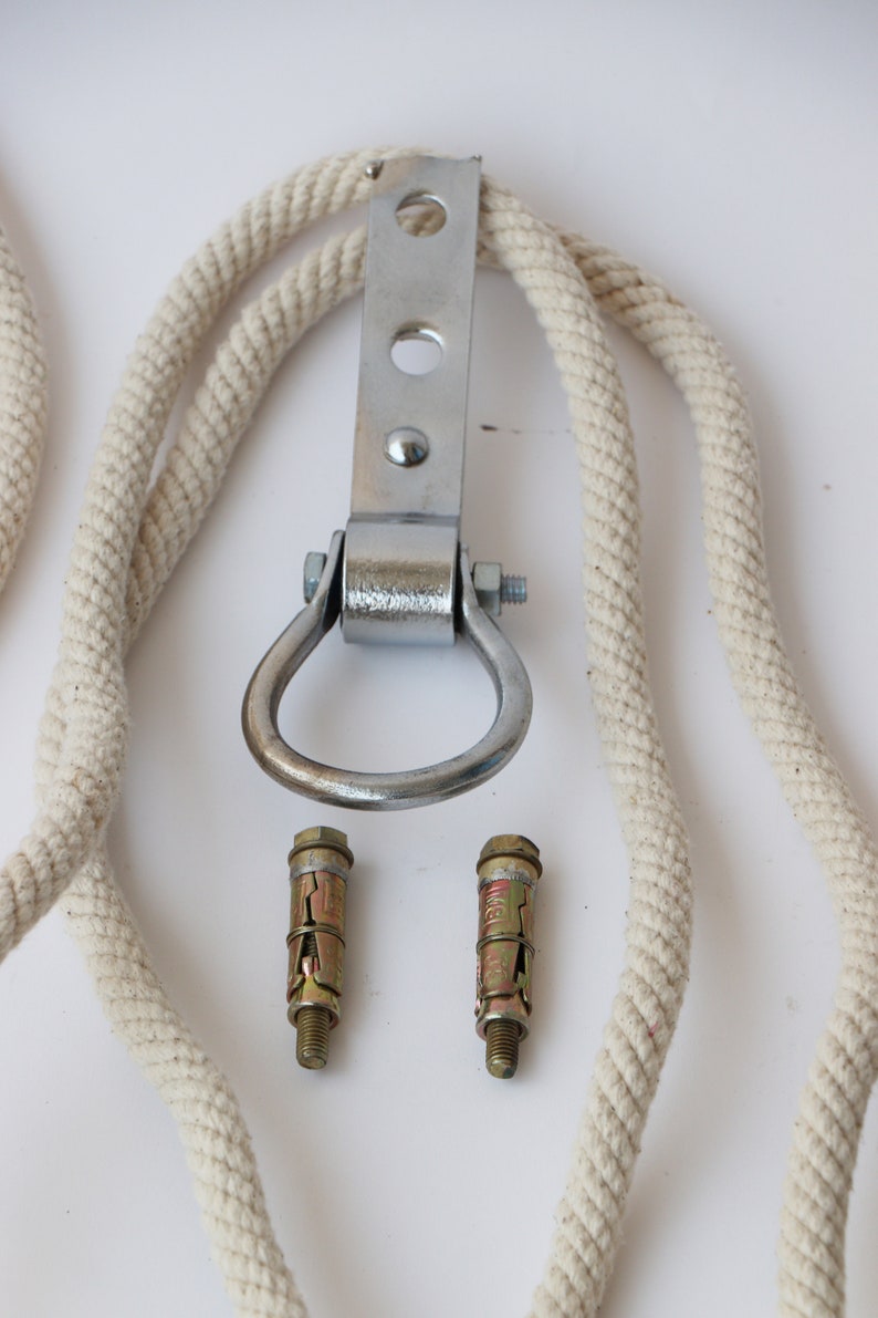 Iyenger Cotton Yoga Ropes make Your Own Set With Wall Hooks - Etsy