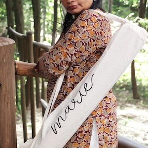 Personalisierte Yogatasche, bestickte Yogatasche, Minimalistische Yogatasche, benutzerdefinierte Yogatasche, Pilates-Tasche, Yogamattenhalter-Tasche, Unisex Yogamattentasche