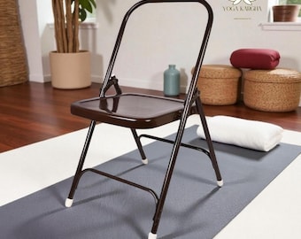 Iyengar Yoga Chair: Backless Metal Prop for Enhanced Practice