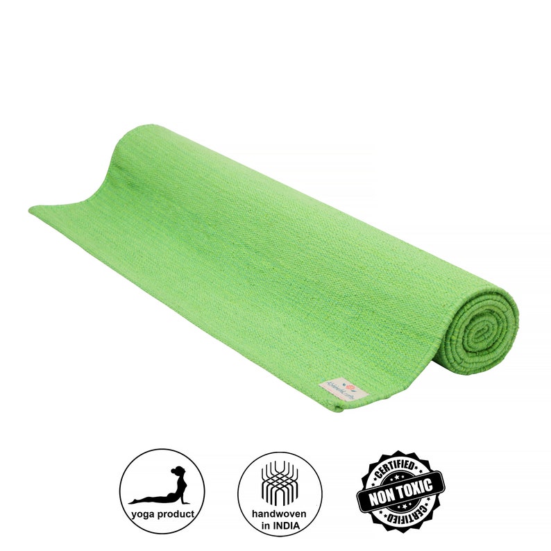 Organic Natural Cotton Mat for Yoga Pilates Fitness and Etsy