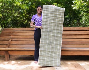 YogaKargha Darbha Grass Mat: Handwoven Meditation Mat with Natural Rubber