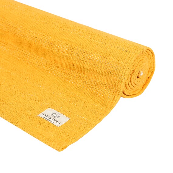 Organic Cotton Handwoven Mat for Yoga Pilates Fitness Etsy
