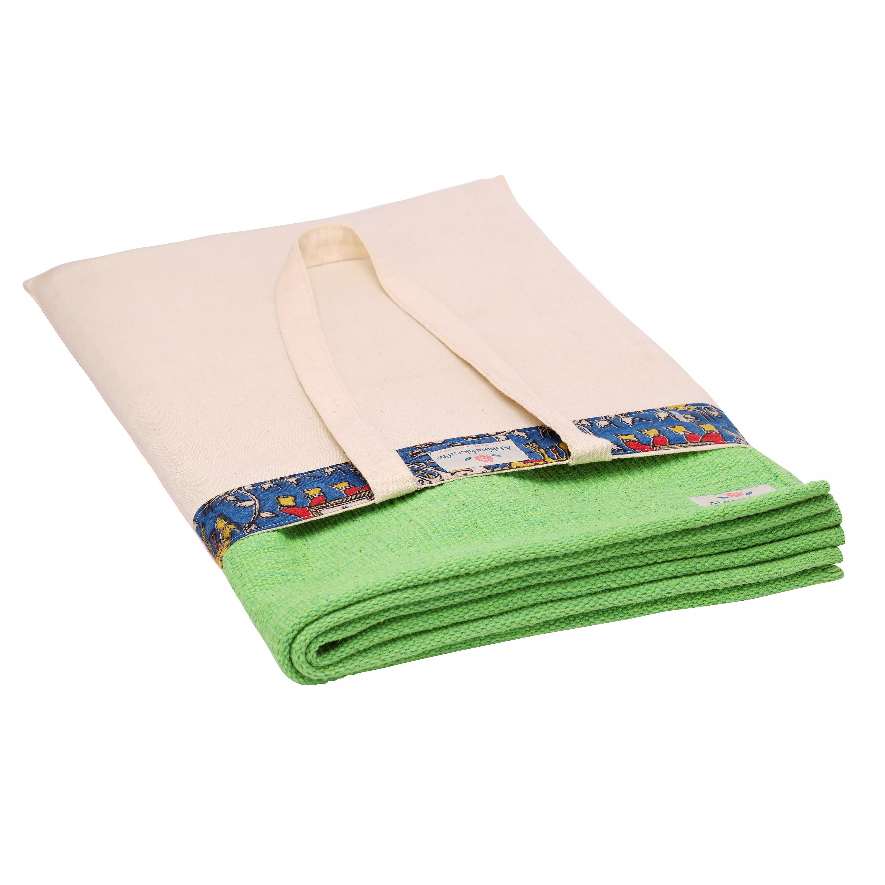 Organic Natural Cotton Mat for Yoga Pilates Fitness and Etsy UK