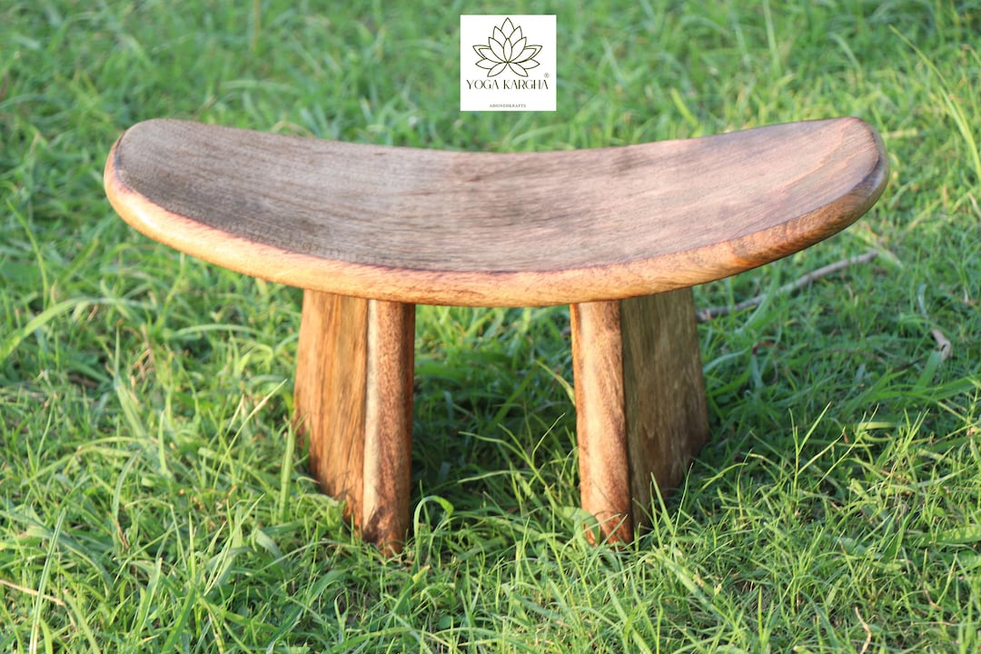 Wooden Meditation Bench - Wooden Foldable & Portable Kneeling Ergonomic