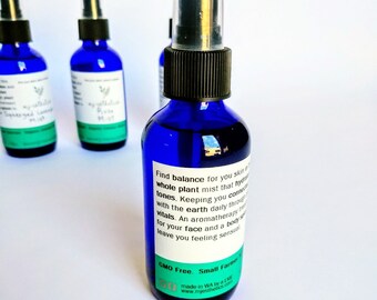 PLANT MISTS toners of pure botanicals | Organic | Fair Trade | gmo Free | Made by MJ Esthetics