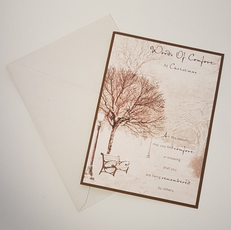 Recycled Christmas Comfort Card Etsy