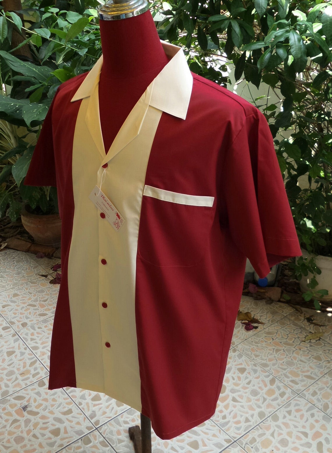 Mens Rockabilly Vintage 1950's Style Retro Bowling Shirt Etsy