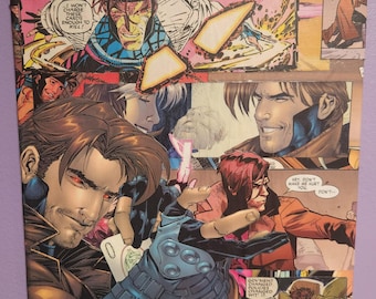 Vintage stripcollage: Gambit