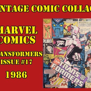 Vintage Comic Collage: Transformers Autobot Blaster
