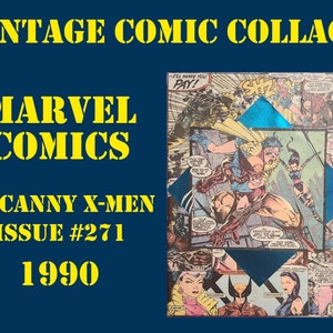 Vintage Comic-Collage: Jim Lee Unheimliche X-Men