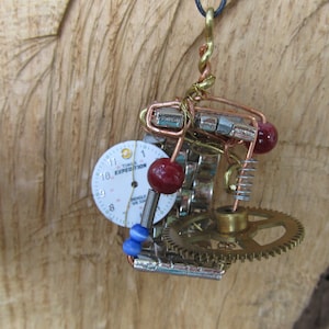 Steampunk, collar colgante Time-Turner