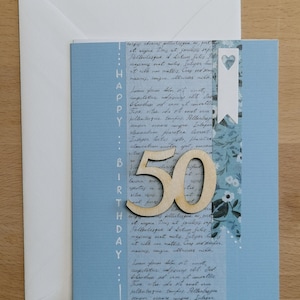 Geburtstagskarte zum 50. Geburtstag