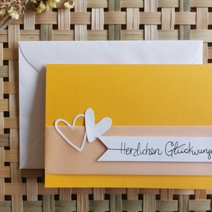 Glückwunschkarte zur Hochzeit / Geburtstag