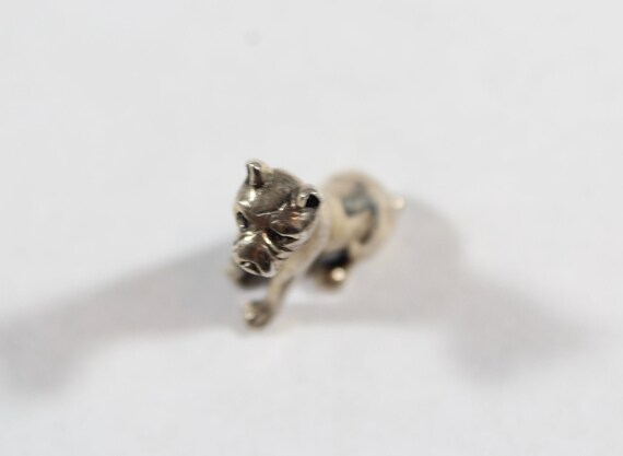 Vintage Solid Sterling Silver Dog Bullmastiff Sma… - image 6