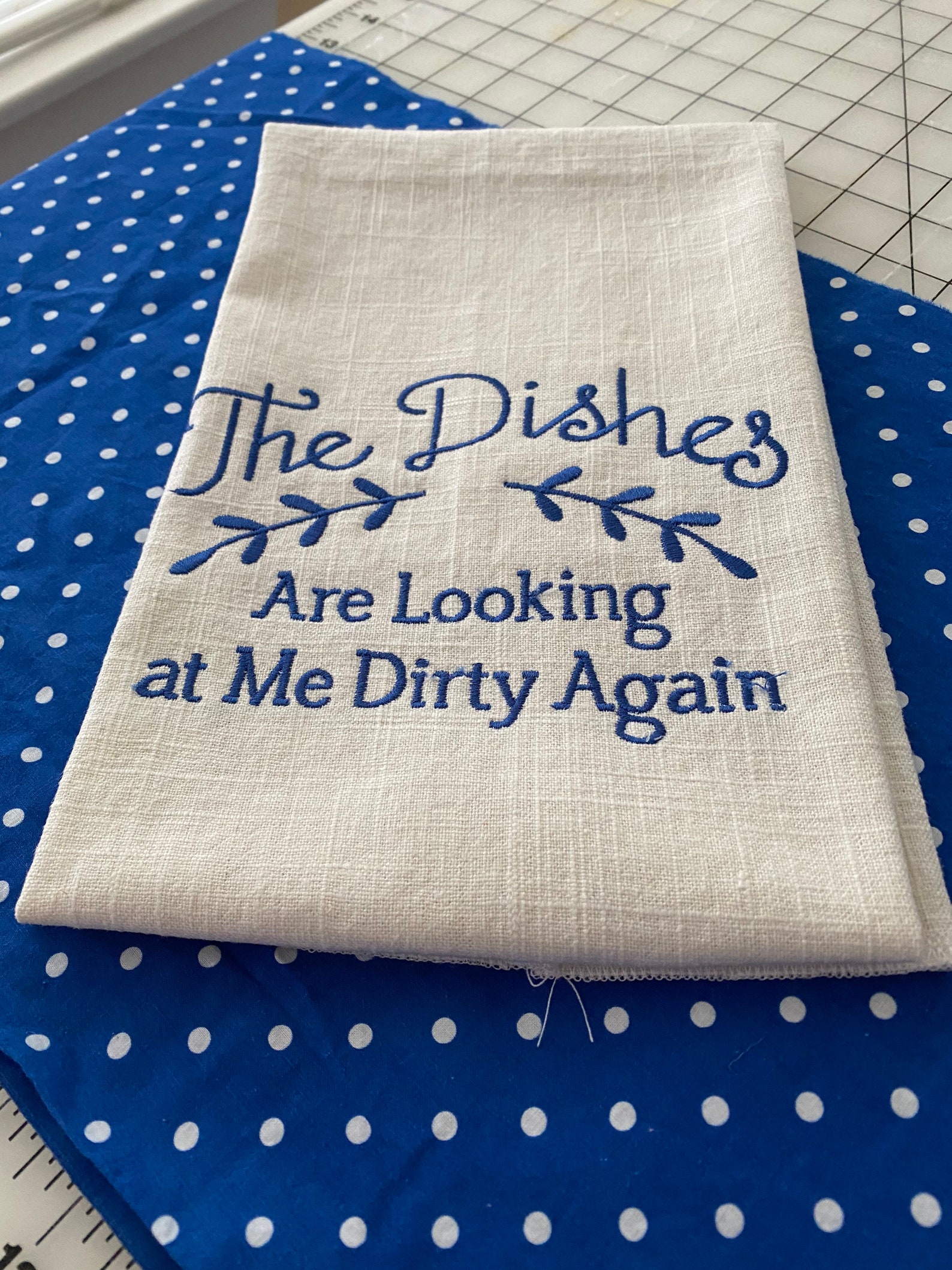 Kitchen Linen Dirty Dishes Are Looking at Me Again Tea Towel. Etsy