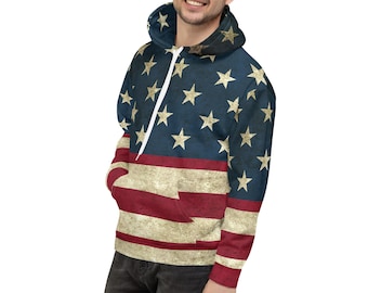 American Flag Shirt Grunge Style | American Flag Shirt | Patriotic T-Shirt | July 4th Shirt | United States Flag T-Shirt