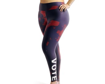 Vote Plus Size Leggings | Handmade Leggings | Designer Leggings | Liberal Leggings | Clothing for Liberals