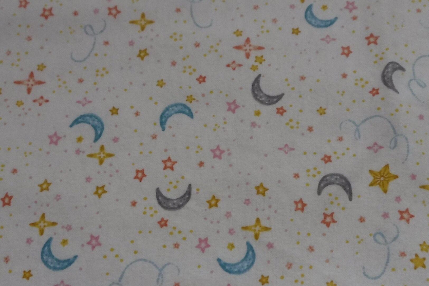 Stars & Moons Baby Blanket Flannel Etsy
