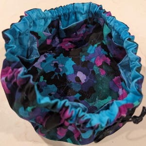 Drawstring Travel Jewelry Pouch | 4-layer construction | 8 inside pockets
