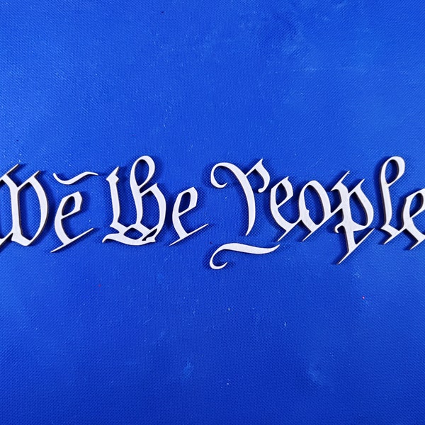 We The People - laser cut wooden blanks