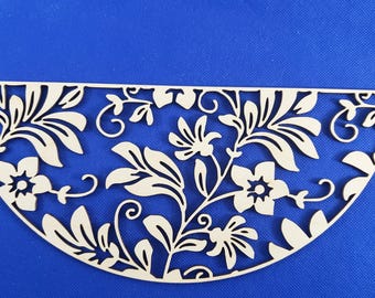 Floral Pattern DIY Sign - Leaf Cutout Craft Kit