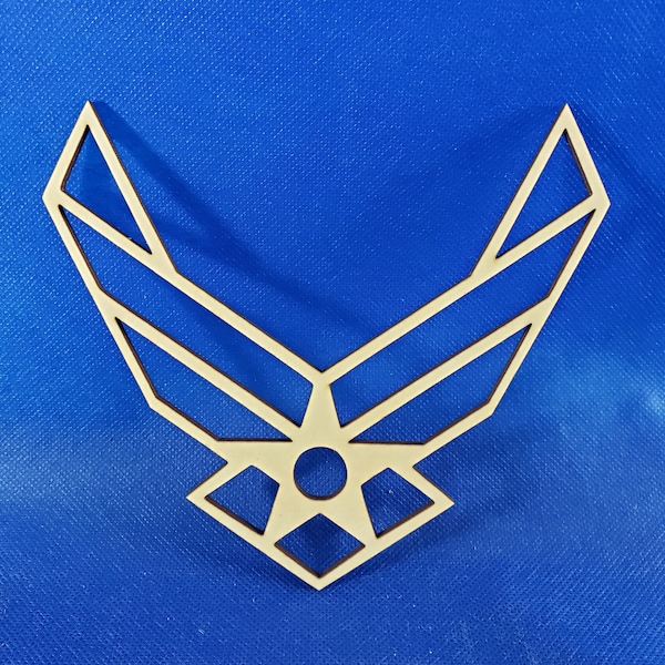 US Air Force Logo - Laser cut natural wooden blanks