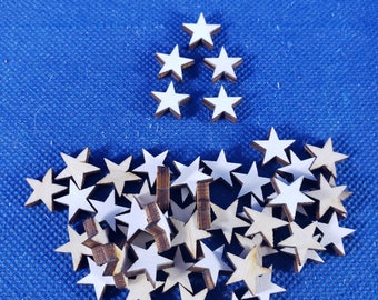 Pre-Painted Wood Stars with double stick tape: American Flag DIY Craft Supplies