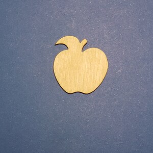 Apple Blank - Laser cut natural wooden blanks