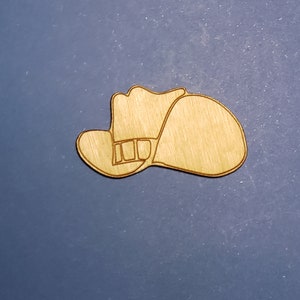 Cowboy Hat Laser cut natural wooden blanks