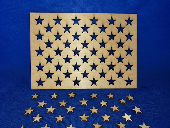 Large American Flag Star Field Template 1468large - Etsy