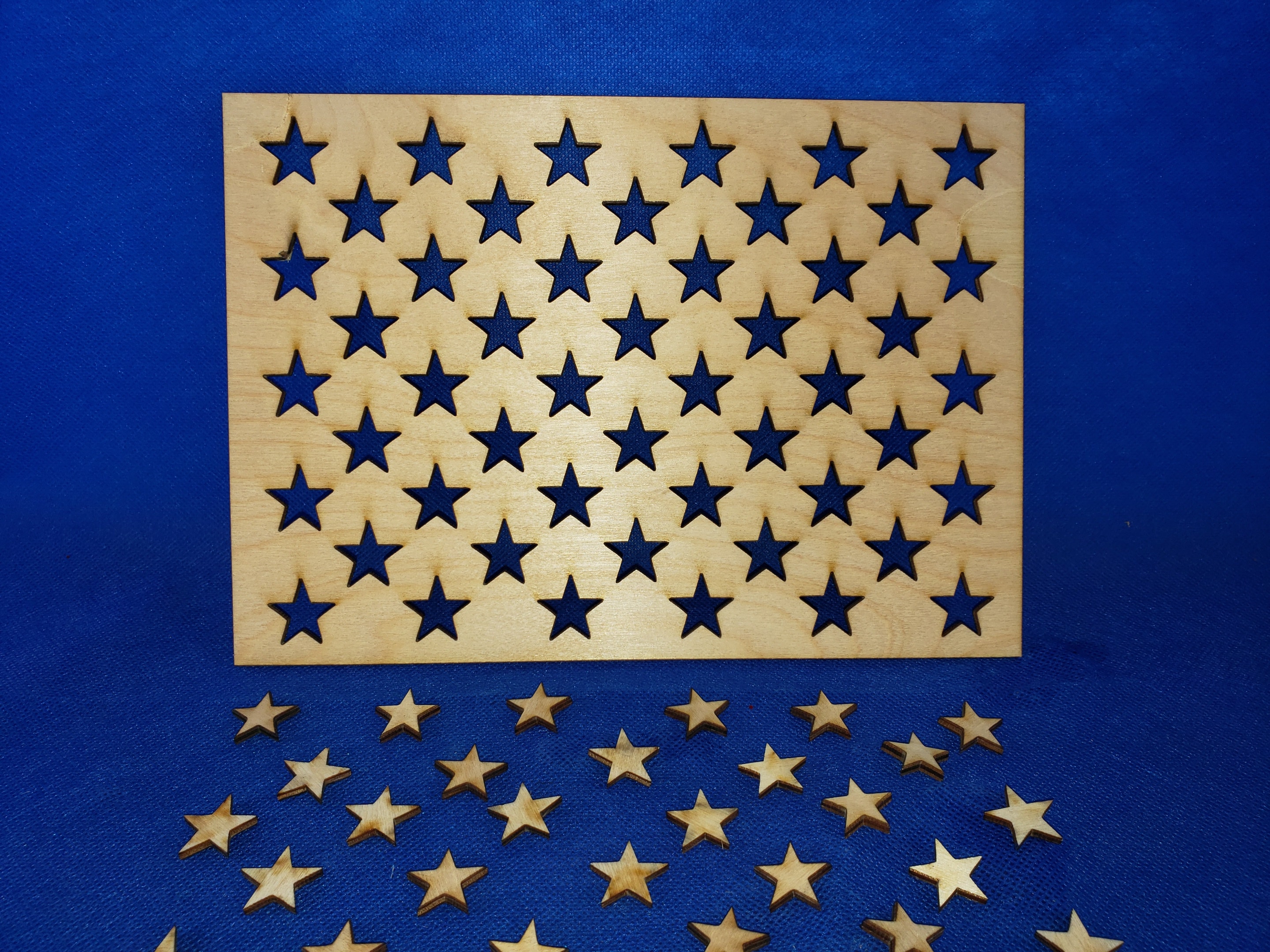 1.25 STAR STENCIL 50 STARS TEMPLATE AMERICAN PATRIOTIC FLAG PATTERN 10  X 14 