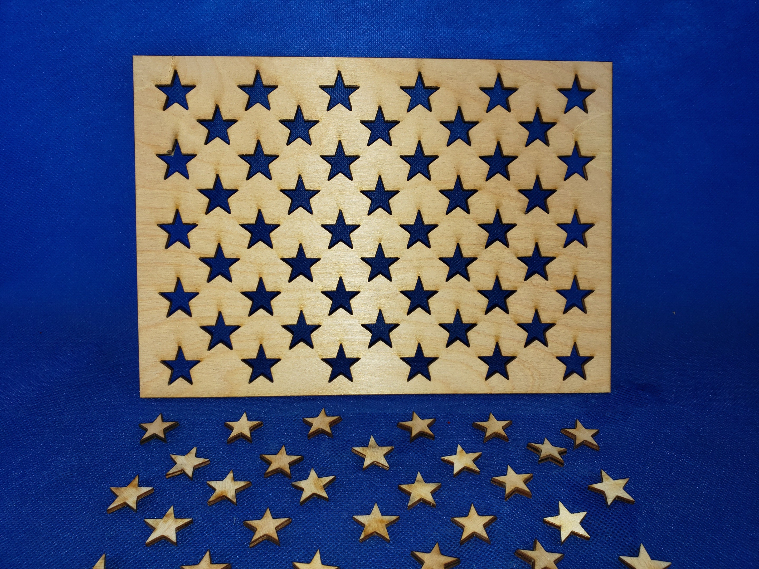 1.25 STAR STENCIL 50 STARS TEMPLATE AMERICAN PATRIOTIC FLAG PATTERN 10  X 14 