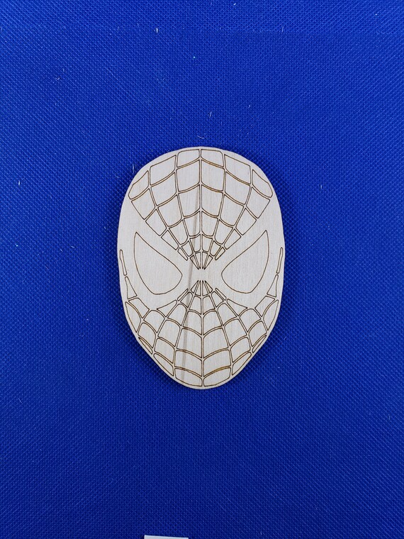 Woodworking Spiderman Etched Face Wooden MDF Craft Blank Other