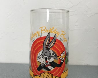 Loony Tunes 50th Anniversary Collectors Glass Bugs Bunny and Friends