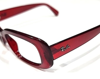 Ray Ban RB4122 735/8G No Lenses Red Square Sunglasses Frame Italy