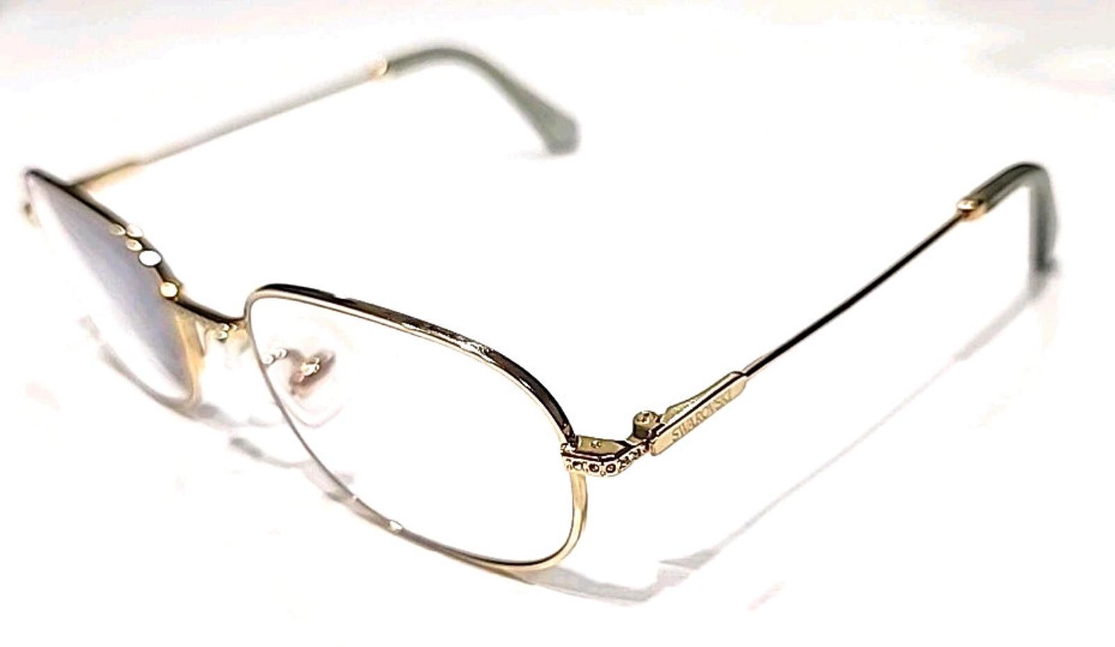 Swarovski SK1005 4004 Gold Metal Square Eyeglasses 52-19 135 