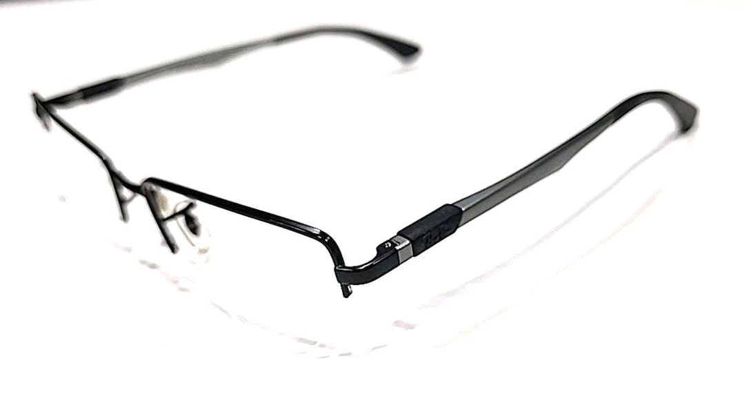 Ray Ban RB6263 2503 Black Metal Rectangle Eyeglasses 54-17 145